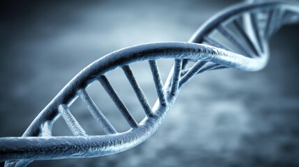 Naklejka premium Detailed illustration of a dna helix structure highlighting genetic data ownership concepts in financial investment strategies