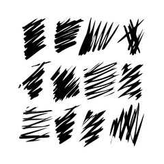 Abstract Dark Vector Illustration Of Geometric Grass Blades Minimalist Design Element