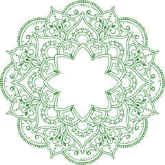 Beautiful flower art and mandala vector design
