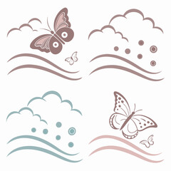Butterfly And Nature Themed Vector Art Designs For Creative Projects