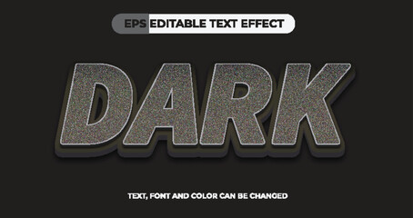 Dark Editable Vector Text Effect