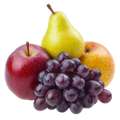 Vivid Orchard Medley XXV Refined Fusion of Apple Pea Isolated on Transparent Background