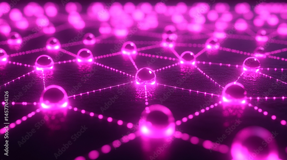 Poster futuristic holographic buttons float in a digital space, symbolizing seamless human interaction, con