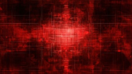 Red abstract background glowing center intersecting lines