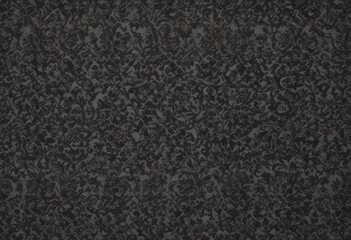 Fototapeta premium Intricate black damask pattern, muted grey background , dark gray, shadow