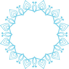 Beautiful flower art and mandala vector design