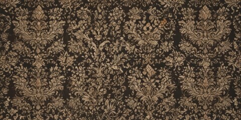 Elegant damask floral pattern, regal texture, seamless design  ,  luxury,  gold