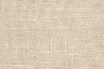 Brown linen fabric texture background, seamless pattern of natural textile.