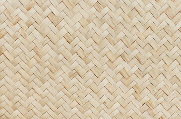Pattern of reed weaving mat with vintage style for background and design art work.