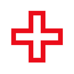 Obraz premium Medical Cross Sign - Emergency Symbol