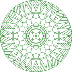 Beautiful flower art and mandala vector design