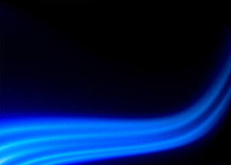 Fototapeta premium Blue curve light beam dark background gradient pattern abstract illustration design element backdrop product cover book poster postcard copy space