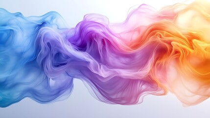 Obraz premium Ethereal fabric wave multicolored flow high resolution background