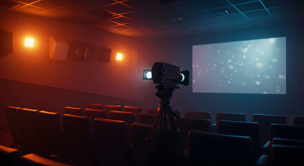 Camera Films Empty Movie Theater