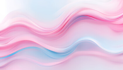 Fototapeta premium abstract pink and blue waves with silky gradients