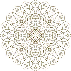 Beautiful flower art and mandala vector design