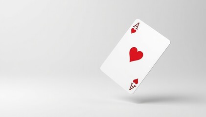 A single playing card flipping in the air, isolated on white , classic, jack
