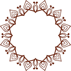 Beautiful flower art and mandala vector design
