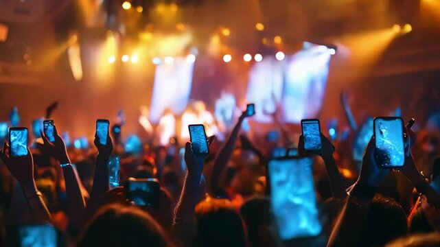 【ライブで熱狂する観客のイメージ】Image of an enthusiastic audience at a live concert