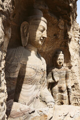 Fototapeta premium Yungang Grottoes, World Cultural Heritage, Datong, Shanxi, China