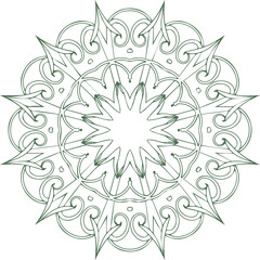 Beautiful flower art and mandala vector design