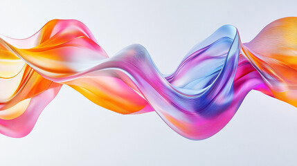 abstract background with colorful twisted shapes 3d render