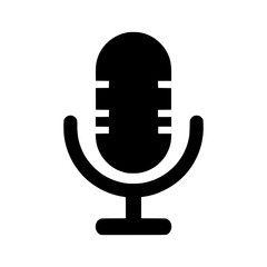 Microphone Icon - Simple Vector Illustration