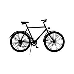 Fototapeta premium Silhouette Bicycle - Vintage Cycling Icon