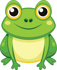 Whimsical Frog Character for Kids.