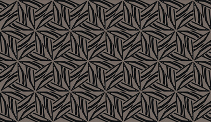 Vector pattern with abstract line in triangles style. Hipster background. For your idea, presentation, smart design. Brown chocolate color. Seamless