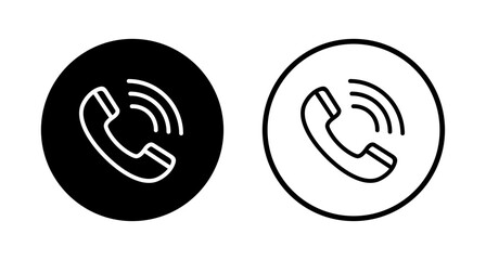 Call icon logo design. telephone sign and symbol. phone icon. contact us