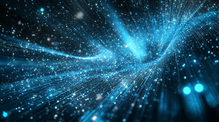 abstract holiday background with blurred blue rays