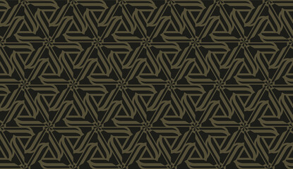 Curved line in triangles style. Vector illustration. CFor interior wallpaper, smart design, fashion print.