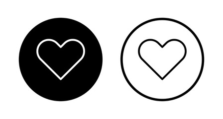 Love icon logo design. Heart sign and symbol. Like icon vector.