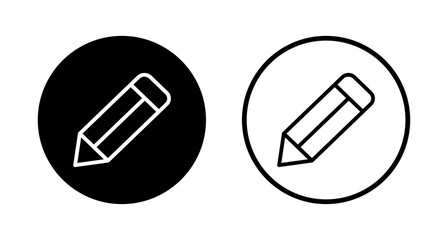 Pencil icon logo design. pen sign and symbol. edit icon vector