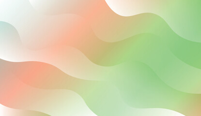 Template Background With Wave Geometric Shape. For Design, Presentation, Business. Vector Illustration with Color Gradient.