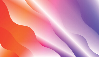 Modern Waves. Futuristic Technology Style Background. For Creative Templates, Cards, Color Covers Set. Vector Illustration with Color Gradient.