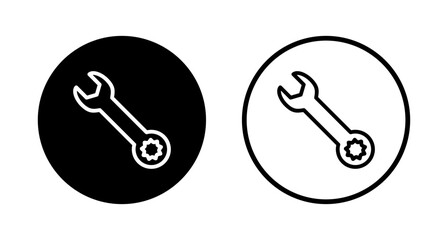 Wrench icon logo design. repair icon. tools sign and symbol