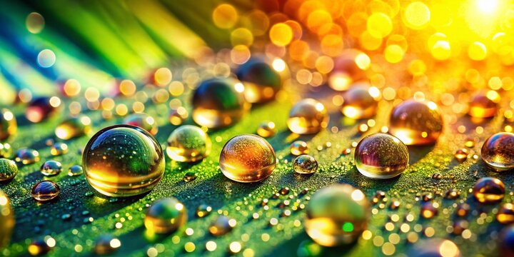 Macro Shot: Insect Repellent Droplets on Skin, Sunlit Summer Day Protection