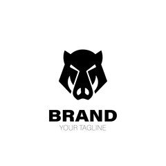 Boar Logo. Boar Logo Design. Boar Logo Brand. Boar Logo Vector Design Isolated on White Background