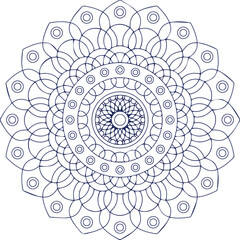 Beautiful flower art and mandala vector design