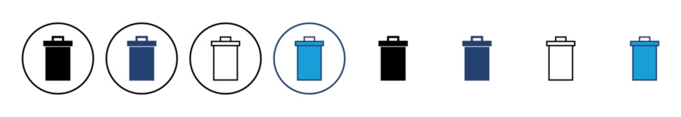 Trash icon vector. trash can icon. delete icon vector. garbage