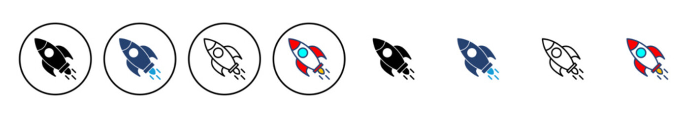 Rocket icon vector. Startup icon vector.