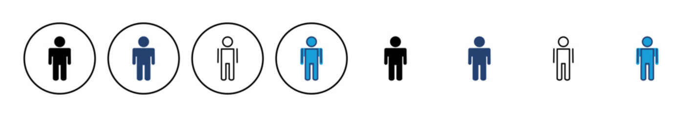 Man icon vector. male icon vector. human symbol