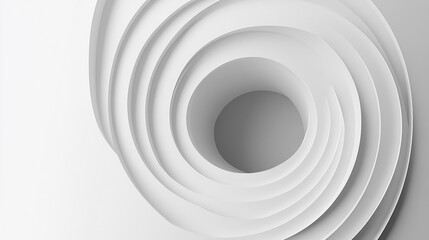 Obraz premium modern minimal and clean white paper cut background