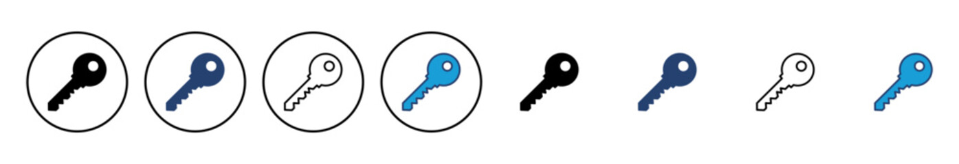 Key icon vector. Key vector icon. Key symbol