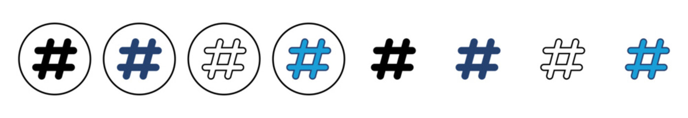 Hashtag icon vector. hashtag symbol