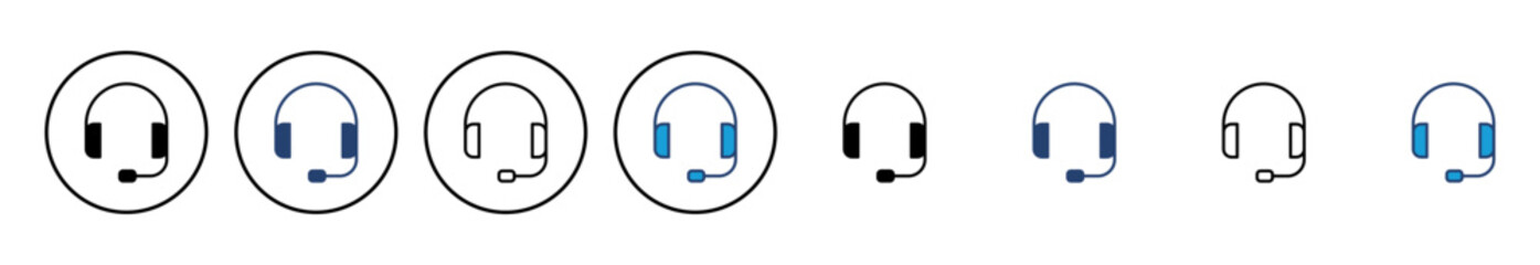 Headphone icon vector. Headvector icon symbols