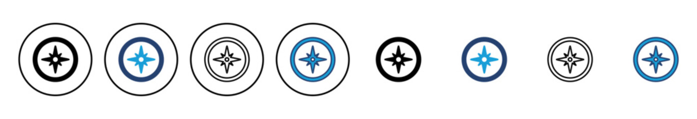 Compass icon vector. arrow compass icon vector