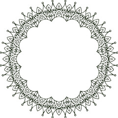 Beautiful flower art and mandala vector design